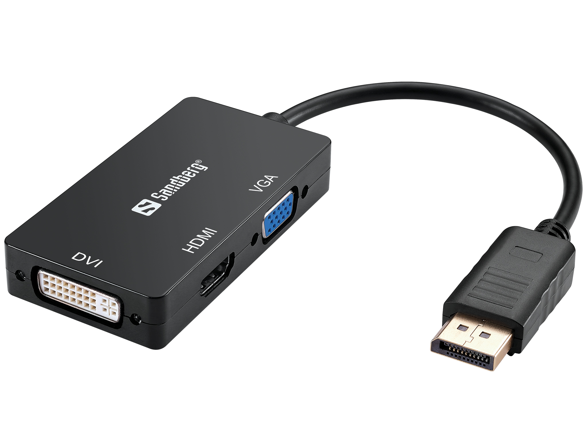 Sandberg Adapter DP>HDMI+DVI+VGA (509-11)