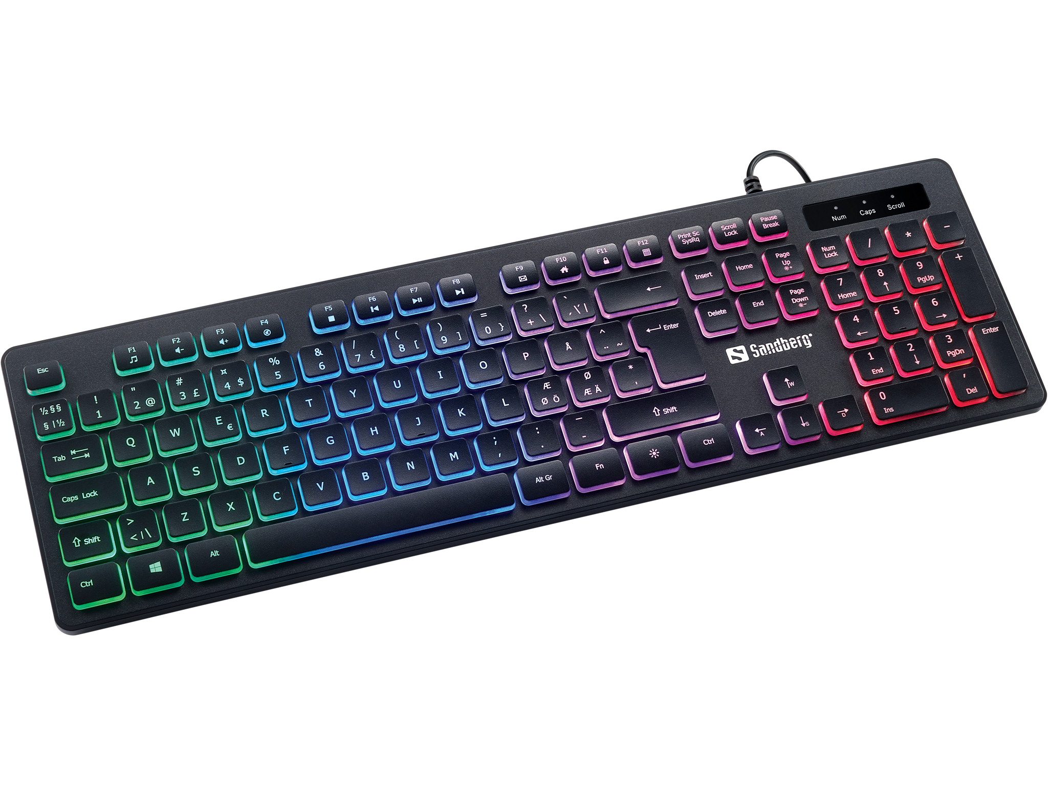 Sandberg Gamer Keyboard Stealth NORDIC (640-32)