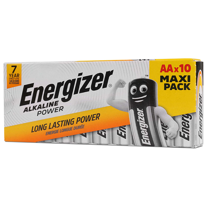 ENERGIZER AA-LR6/10TEM   nergizer Alkaline Power -LR6 Family pack,   10 . ( 