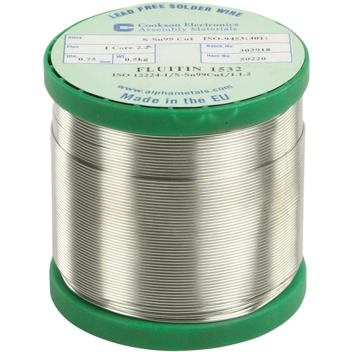 ΚΟΛΛΗΣΗ LEAD FREE 1mm 500gr FLUITIN (Κόλληση LEAD FREE SN96,5/AG3, 0/CU0,5 1...) ΚΟΛΛΗΣΗ LEAD FREE 1mm 500gr FLUITIN (Κόλληση LEAD FREE SN96,5/AG3, 0/CU0,5 1...)