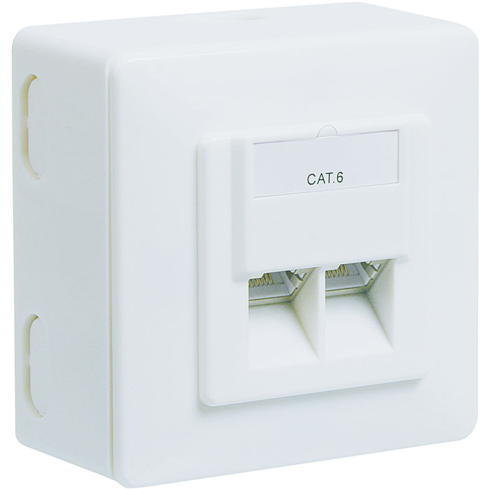 68244 CAT 6 D UNIVERSAL WHITE (Πρίζα τοίχου εξωτερική CAT 6 λευκού χρώ...) 68244 CAT 6 D UNIVERSAL WHITE (Πρίζα τοίχου εξωτερική CAT 6 λευκού χρώ...)
