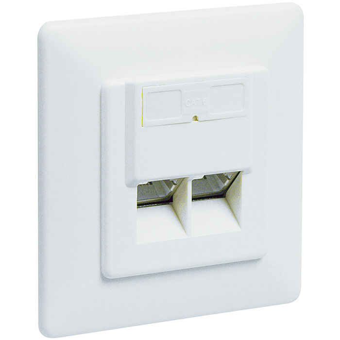 68246 CAT 6 DUP WHITE FLUSH MOUNT (Πρίζα τοίχου χωνευτή CAT 6 λευκού χρώμ...) 68246 CAT 6 DUP WHITE FLUSH MOUNT (Πρίζα τοίχου χωνευτή CAT 6 λευκού χρώμ...)