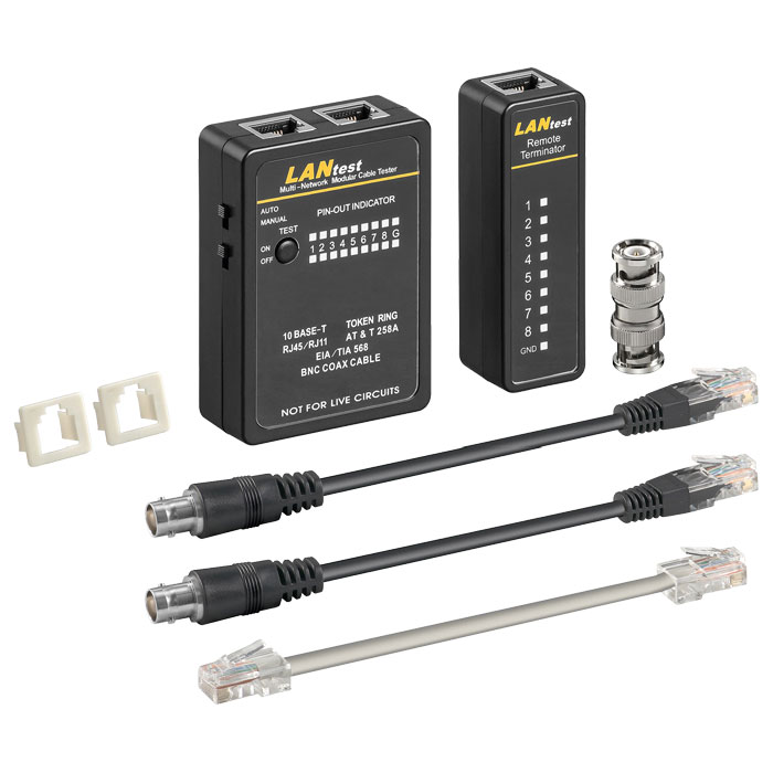 93010 NETWORK CABLE TESTER SET FOR CAT 5/6 NETWORK AND ISDN CONNECTIONS (Tester καλωδίων δικτύου RJ11, RJ12, RJ45...) 93010 NETWORK CABLE TESTER SET FOR CAT 5/6 NETWORK AND ISDN CONNECTIONS (Tester καλωδίων δικτύου RJ11, RJ12, RJ45...)