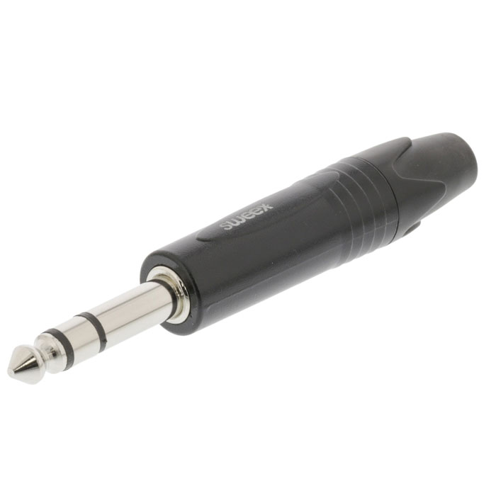 SWEEX SWOP 23901B Stereo Connector 6.35 mm Nickel-Plated Black (Βύσμα 635mm αρσ) SWEEX SWOP 23901B Stereo Connector 6.35 mm Nickel-Plated Black (Βύσμα 635mm αρσ)