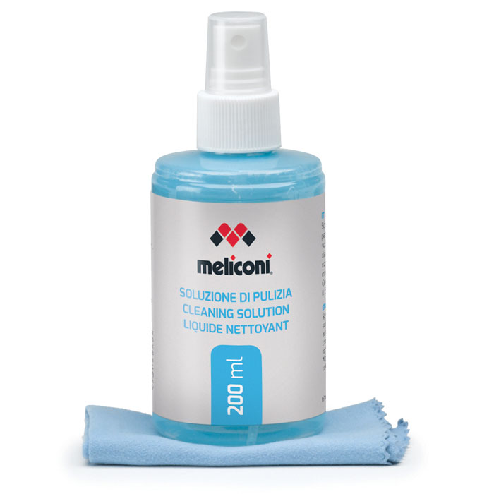 MELICONI C-200 200ml SOLUTION + MICROFIBER CLOTH (Υγρό καθαρισμού 200 ml + πανί με μικροΐν...) MELICONI C-200 200ml SOLUTION + MICROFIBER CLOTH (Υγρό καθαρισμού 200 ml + πανί με μικροΐν...)