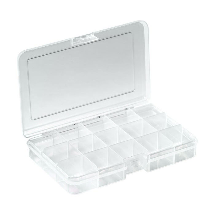 RND 550-00102 - Assortment Box, 163x112x31mm, Clear, RND Lab (Πλαστικό κουτί 15 σταθερών θέσεων) RND 550-00102 - Assortment Box, 163x112x31mm, Clear, RND Lab (Πλαστικό κουτί 15 σταθερών θέσεων)