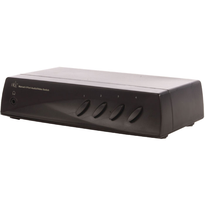 HQSW-AV 210 PORT 4 AUDIO/VIDEO SWITCH (Χειροκίνητος audio και video διακόπτης 4...) HQSW-AV 210 PORT 4 AUDIO/VIDEO SWITCH (Χειροκίνητος audio και video διακόπτης 4...)