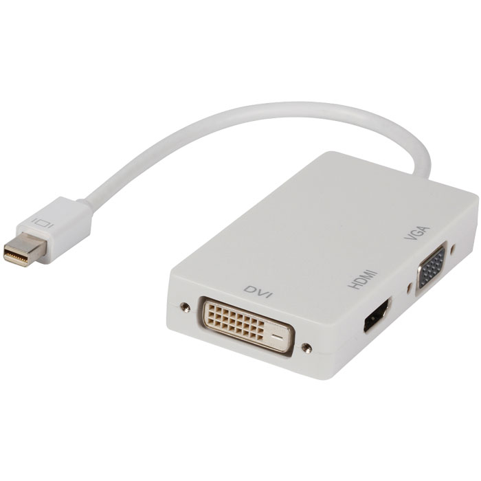 VLMP 37465 W0.20 MINI DISPLAYPORT MULTI ADAPTER (Αντάπτορας Mini DisplayPort σε DVI, VGA ...) VLMP 37465 W0.20 MINI DISPLAYPORT MULTI ADAPTER (Αντάπτορας Mini DisplayPort σε DVI, VGA ...)