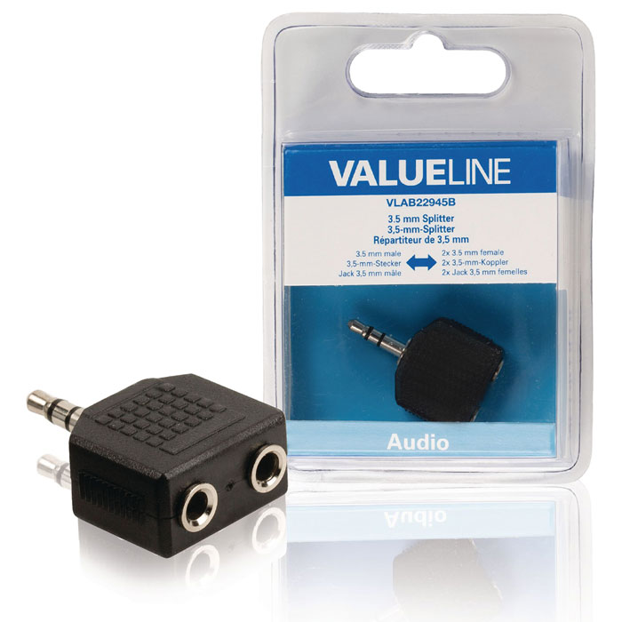 VLAB 22945B splitter 3.5 mm male - 2x female (Αντάπτορας ήχου 1x 35mm αρσ) VLAB 22945B splitter 3.5 mm male - 2x female (Αντάπτορας ήχου 1x 35mm αρσ)