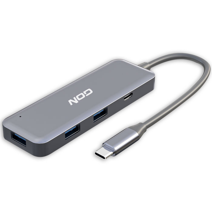 NOD HYBRID METAL HUB 3-1.C ALUMINUM BLACK (Hybrid USB hub αλουμινίου 4 θυρών / USB ...) NOD HYBRID METAL HUB 3-1.C ALUMINUM BLACK (Hybrid USB hub αλουμινίου 4 θυρών / USB ...)