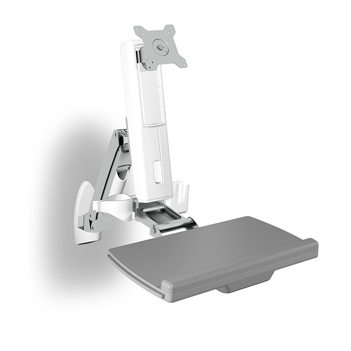 ICY BOX IB-MS600-W WALL MOUNTED SIT-STAND WORKSTATION DISPLAY UP TO 24' (61cm) (Επιτοίχια βάση στήριξης "Sit-Stand-Works...) ICY BOX IB-MS600-W WALL MOUNTED SIT-STAND WORKSTATION DISPLAY UP TO 24' (61cm) (Επιτοίχια βάση στήριξης "Sit-Stand-Works...)