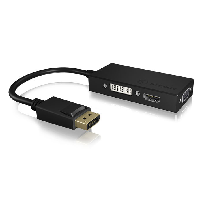ICY BOX IB-AC1031 ADAPTER DP TO HDMI/ DVI-D/VGA /60233 (Αντάπτορας 3-σε-1 από DisplayPort 12 σε ...) ICY BOX IB-AC1031 ADAPTER DP TO HDMI/ DVI-D/VGA /60233 (Αντάπτορας 3-σε-1 από DisplayPort 12 σε ...)