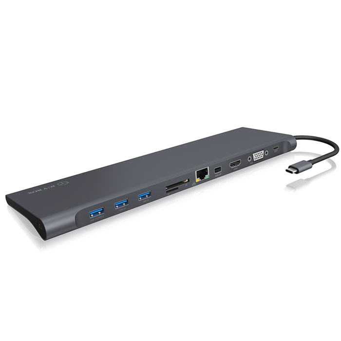 ICY BOX IB-DK2102-C USB Type-C DockingStation with a triple video output (Σταθμός σύνδεσης 11 θυρών με πολλαπλές λ...) ICY BOX IB-DK2102-C USB Type-C DockingStation with a triple video output (Σταθμός σύνδεσης 11 θυρών με πολλαπλές λ...)