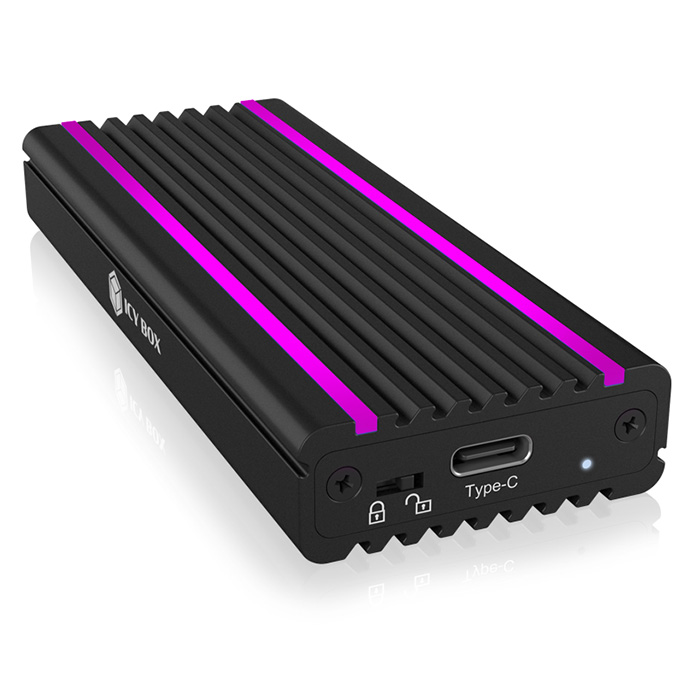 ICY BOX IB-1824ML-C31 USB Type-C Enclosure for M.2 NVMe SSD - RGB (Εξωτερική θήκη αλουμινίου με write prote...) ICY BOX IB-1824ML-C31 USB Type-C Enclosure for M.2 NVMe SSD - RGB (Εξωτερική θήκη αλουμινίου με write prote...)