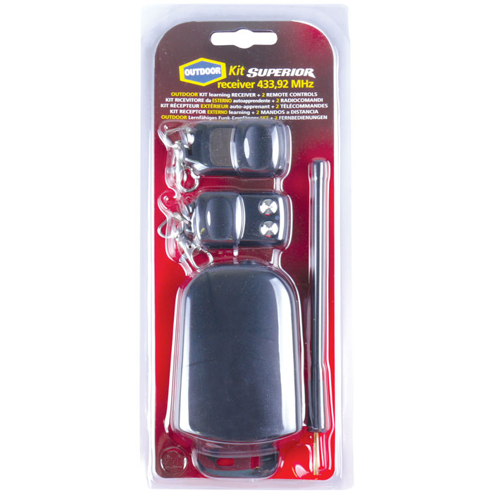 SUPERIOR OUTDOOR KIT 12V/24V RECEIVER 433,92MHz (Kit ασύρματου τηλεχειρισμού με receiver ...) SUPERIOR OUTDOOR KIT 12V/24V RECEIVER 433,92MHz (Kit ασύρματου τηλεχειρισμού με receiver ...)