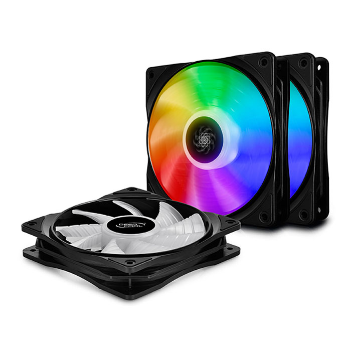 DEEPCOOL CF120 3 IN 1 RGB COOLING FAN 120mm BLACK (3 ημιδιαφανείς ανεμιστήρες 120mm, με Add...) DEEPCOOL CF120 3 IN 1 RGB COOLING FAN 120mm BLACK (3 ημιδιαφανείς ανεμιστήρες 120mm, με Add...)
