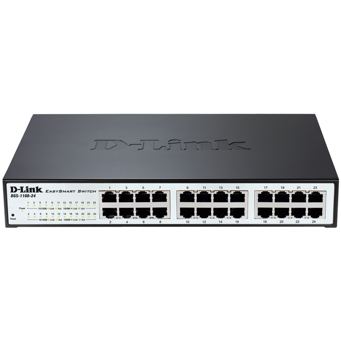D-LINK DGS-1100-24 SMART MANAGED GIGABIT ETHERNET 24-PORT SWITCH (RACKMOUNT) (24-Port Smart Managed Gigabit Desktop / ...) D-LINK DGS-1100-24 SMART MANAGED GIGABIT ETHERNET 24-PORT SWITCH (RACKMOUNT) (24-Port Smart Managed Gigabit Desktop / ...)