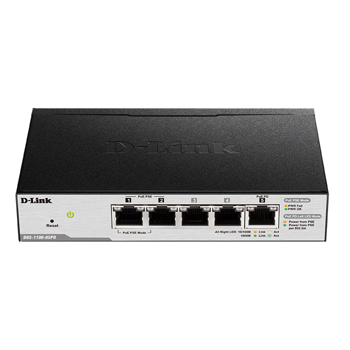 D-LINK DGS-1100-05PD POE SMART MANAGED GIGABIT,1XPD (5-Port PoE-Powered Gigabit Smart Managed...) D-LINK DGS-1100-05PD POE SMART MANAGED GIGABIT,1XPD (5-Port PoE-Powered Gigabit Smart Managed...)