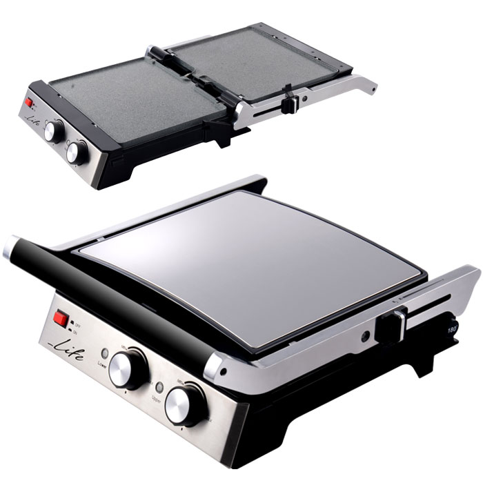 LIFE CG-101 Contact grill with reversible marble plates grill/ griddle 2000W (Ηλεκτρική γκριλιέρα με αποσπώμενες πλάκε...) LIFE CG-101 Contact grill with reversible marble plates grill/ griddle 2000W (Ηλεκτρική γκριλιέρα με αποσπώμενες πλάκε...)