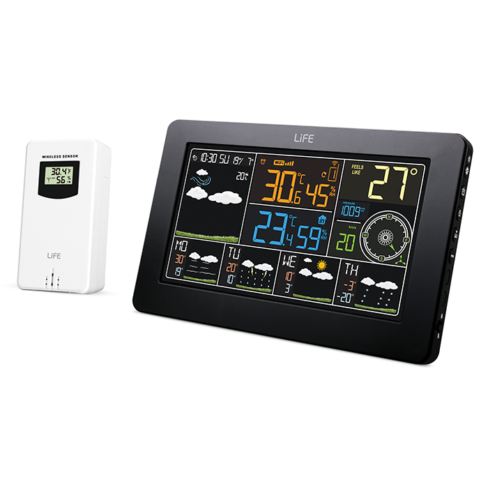 LIFE OCEANIC SMARTWEATHER Wi-Fi WEATHER STATION WITH WIRELESS OUTDOOR SENSOR (Wi-Fi Μετεωρολογικός σταθμός με ασύρματο...) LIFE OCEANIC SMARTWEATHER Wi-Fi WEATHER STATION WITH WIRELESS OUTDOOR SENSOR (Wi-Fi Μετεωρολογικός σταθμός με ασύρματο...)