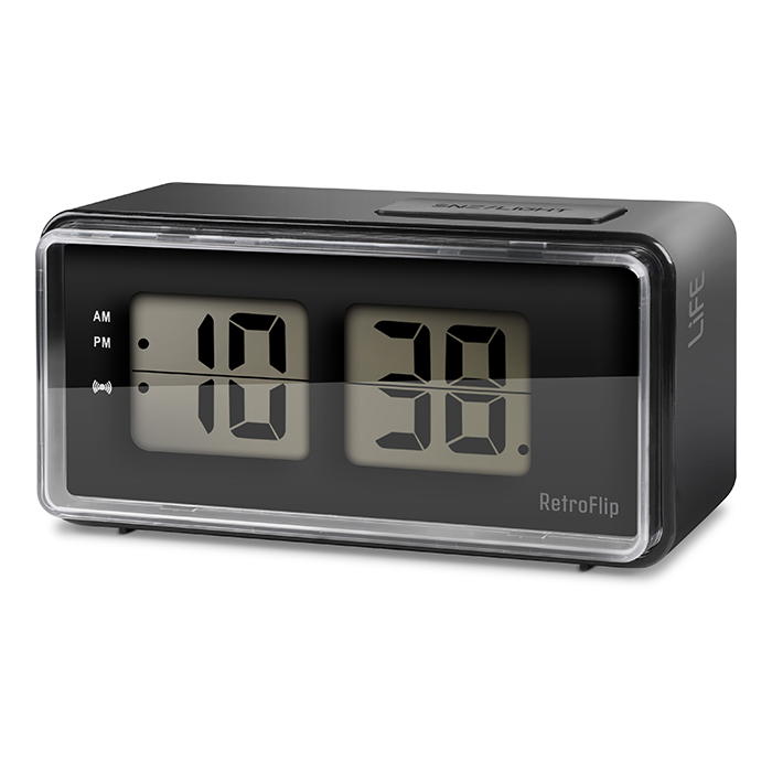 LIFE RETROFLIP ALARM CLOCK WITH FLIP DIGITS, BLACK COLOR (Ψηφιακό ρολόι / ξυπνητήρι με οθόνη LCD κ...) LIFE RETROFLIP ALARM CLOCK WITH FLIP DIGITS, BLACK COLOR (Ψηφιακό ρολόι / ξυπνητήρι με οθόνη LCD κ...)