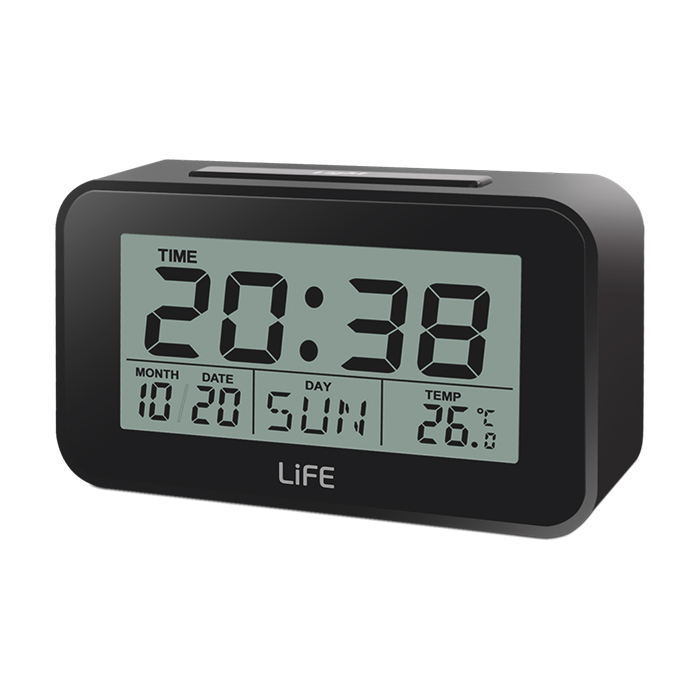 LIFE SUNRISE ALARM CLOCK WITH THERMOMETER, BLACK COLOR (Ψηφιακό ρολόι / ξυπνητήρι με οθόνη LCD, ...) LIFE SUNRISE ALARM CLOCK WITH THERMOMETER, BLACK COLOR (Ψηφιακό ρολόι / ξυπνητήρι με οθόνη LCD, ...)