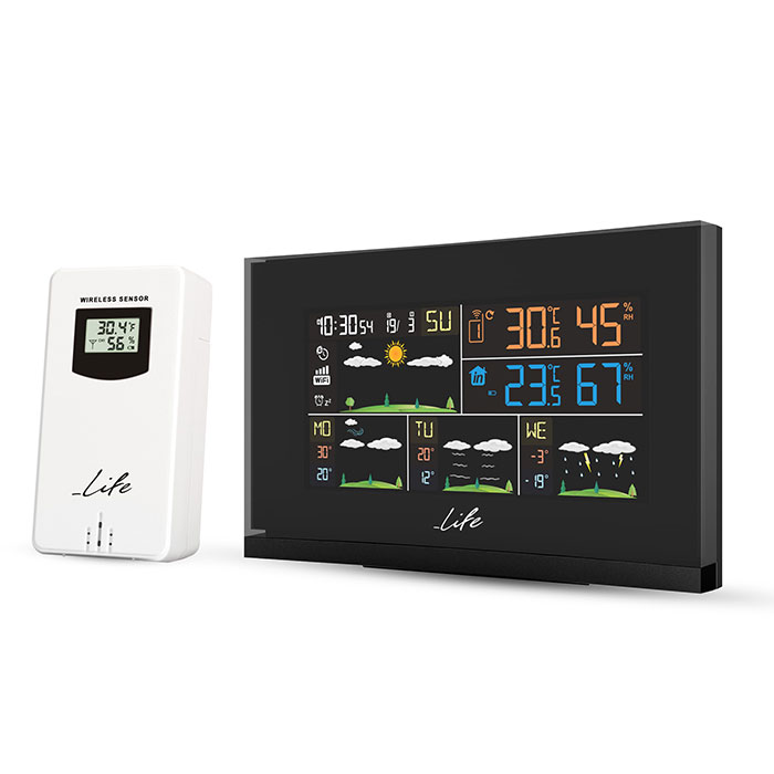 LIFE SMARTWEATHER TUNDRA CURVED Wi-Fi WEATHER STATION WITH WIRELESS OUTDOOR SENSOR (Wi-Fi Curved Design μετεωρολογικός σταθμ...) LIFE SMARTWEATHER TUNDRA CURVED Wi-Fi WEATHER STATION WITH WIRELESS OUTDOOR SENSOR (Wi-Fi Curved Design μετεωρολογικός σταθμ...)