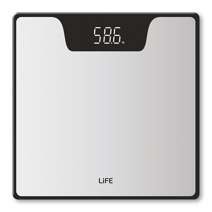 LIFE MONDAY SCALE WITH WHITE LED DISPLAY 300χ300χ27 (Γυάλινη ηλεκτρονική ζυγαριά μπάνιου, 30x...) LIFE MONDAY SCALE WITH WHITE LED DISPLAY 300χ300χ27 (Γυάλινη ηλεκτρονική ζυγαριά μπάνιου, 30x...)