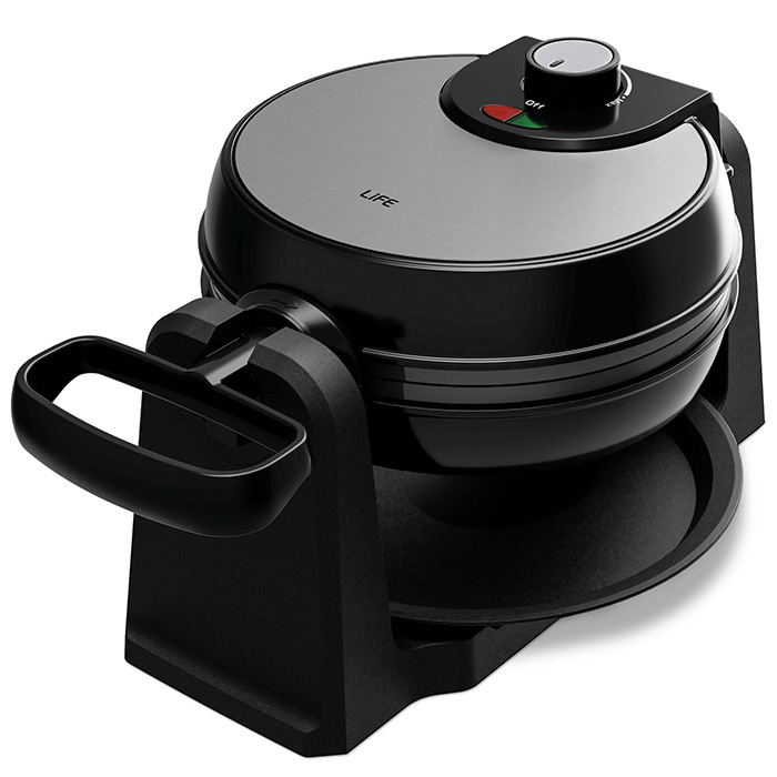 LIFE WAFFLE PRO ROTARY WAFFLE MAKER 1000W (Περιστρεφόμενη βαφλιέρα, 1000W) LIFE WAFFLE PRO ROTARY WAFFLE MAKER 1000W (Περιστρεφόμενη βαφλιέρα, 1000W)