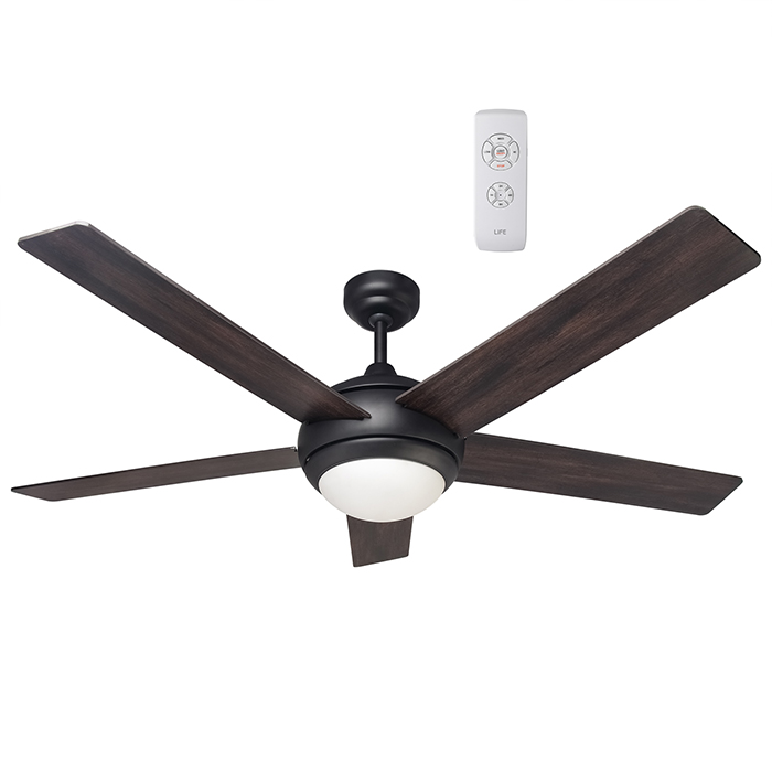 LIFE ETESIAN 52" CEILING FAN WITH LAMP (Ανεμιστήρας οροφής με φωτιστικό και τηλε...) LIFE ETESIAN 52" CEILING FAN WITH LAMP (Ανεμιστήρας οροφής με φωτιστικό και τηλε...)