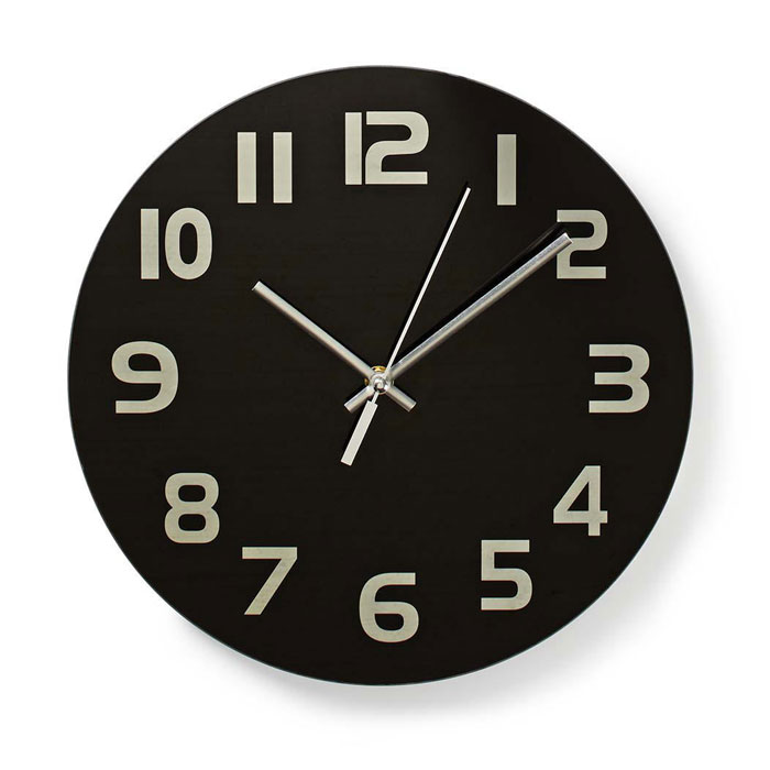 NEDIS CLWA006GL30BK Circular Wall Clock, 30 cm Diameter, Easy To Read Numbers, B (Ρολόι τοίχου από γυαλί με μεγάλους ευανά...) NEDIS CLWA006GL30BK Circular Wall Clock, 30 cm Diameter, Easy To Read Numbers, B (Ρολόι τοίχου από γυαλί με μεγάλους ευανά...)