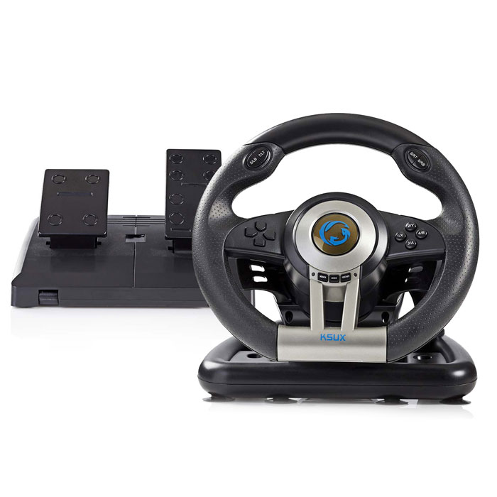 NEDIS GSWL200BK Gaming Steering Wheel, Manual Shifter Option, Foot Pedals, Force (Gaming τιμονιέρα για PC) NEDIS GSWL200BK Gaming Steering Wheel, Manual Shifter Option, Foot Pedals, Force (Gaming τιμονιέρα για PC)