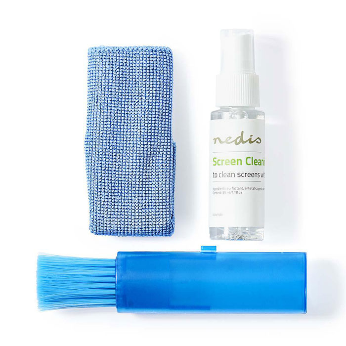 NEDIS CLSN110BU Screen Cleaner Kit, TV, Smartphone, Tablet, 35 ml (3-σε-1 κιτ καθαρισμού, 35 ml υγρό + πανά...) NEDIS CLSN110BU Screen Cleaner Kit, TV, Smartphone, Tablet, 35 ml (3-σε-1 κιτ καθαρισμού, 35 ml υγρό + πανά...)