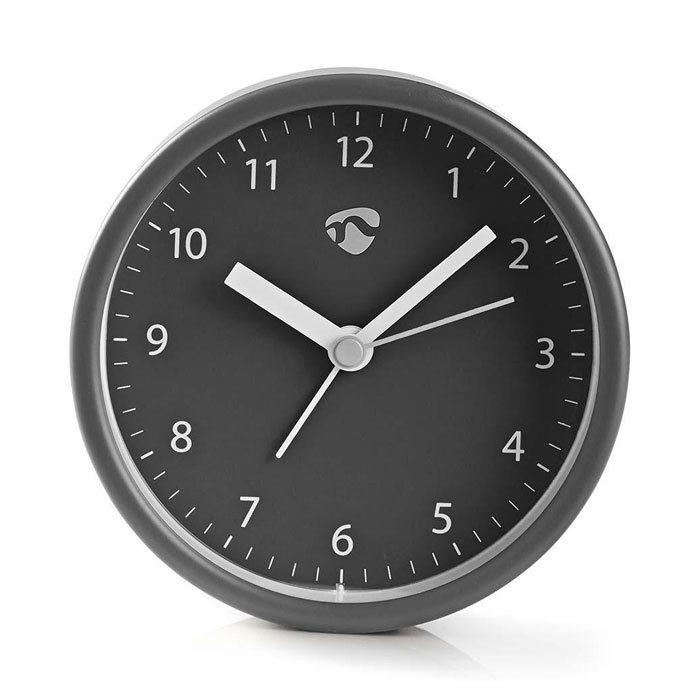 NEDIS CLDK006GY Analogue Desk Alarm Clock, Grey (Επιτραπέζιο αναλογικό ρολόι-ξυπνητήρι) NEDIS CLDK006GY Analogue Desk Alarm Clock, Grey (Επιτραπέζιο αναλογικό ρολόι-ξυπνητήρι)