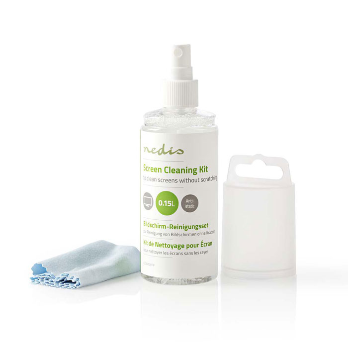 NEDIS CLSN100TP Κιτ καθαρισμού, 150 ml υγρό + πανάκι (Κιτ καθαρισμού, 150 ml υγρό και πανάκιΑν...) NEDIS CLSN100TP Κιτ καθαρισμού, 150 ml υγρό + πανάκι (Κιτ καθαρισμού, 150 ml υγρό και πανάκιΑν...)