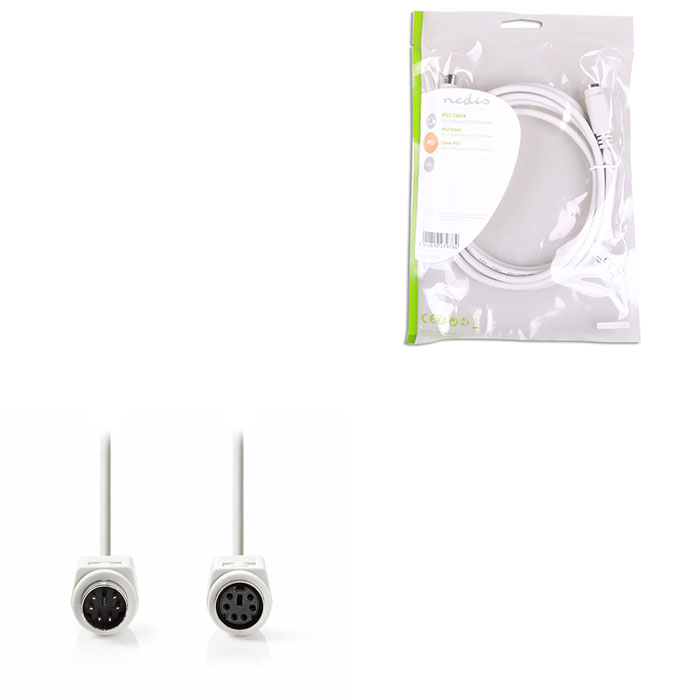 NEDIS CCGP51100IV20 PS2 Cable PS/2 Male-PS/2 Female 2.0m Ivory (Καλώδιο προέκτασης PS2 αρσ) NEDIS CCGP51100IV20 PS2 Cable PS/2 Male-PS/2 Female 2.0m Ivory (Καλώδιο προέκτασης PS2 αρσ)