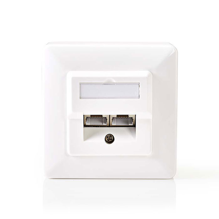 NEDIS CCGP89150IV Network Wall Box 2x RJ45 Female-Surface and Flush Mounting Ivo (Πρίζα τοίχου εξωτερική για 2x RJ45) NEDIS CCGP89150IV Network Wall Box 2x RJ45 Female-Surface and Flush Mounting Ivo (Πρίζα τοίχου εξωτερική για 2x RJ45)