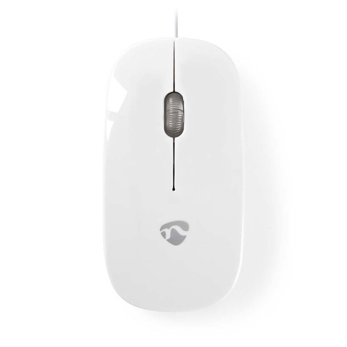 NEDIS MSWD200WT Wired Mouse 1000 DPI 3-Button White (Εξαιρετικά λεπτό οπτικό ποντίκι USB, 100...) NEDIS MSWD200WT Wired Mouse 1000 DPI 3-Button White (Εξαιρετικά λεπτό οπτικό ποντίκι USB, 100...)