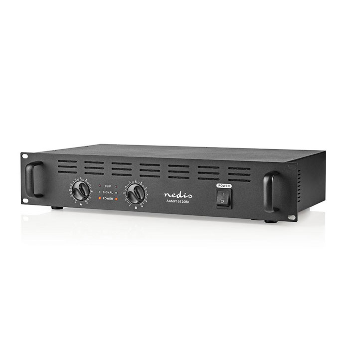 NEDIS AAMP16120BK PA Amplifier 600 W (Ημιεπαγγελματικός ενισχυτής PA, 2x 150 W) NEDIS AAMP16120BK PA Amplifier 600 W (Ημιεπαγγελματικός ενισχυτής PA, 2x 150 W)