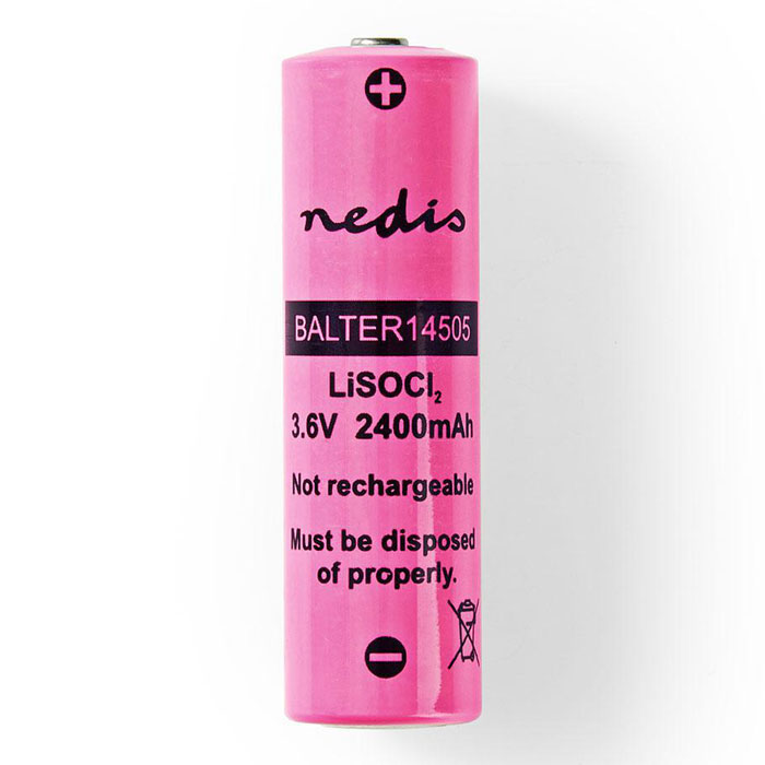 NEDIS BALTER14505 Lithium Thionyl Chloride Battery ER14505 3.6 V 2400 mAh (Μπαταρία Lithium Thionyl Chloride AA 36V...) NEDIS BALTER14505 Lithium Thionyl Chloride Battery ER14505 3.6 V 2400 mAh (Μπαταρία Lithium Thionyl Chloride AA 36V...)
