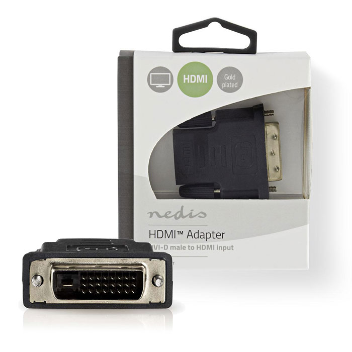 NEDIS CVBW34912AT HDMI Adapter HDMI Female - DVI-D 24+1-Pin Male (Αντάπτορας DVI-D 24+1p αρσ) NEDIS CVBW34912AT HDMI Adapter HDMI Female - DVI-D 24+1-Pin Male (Αντάπτορας DVI-D 24+1p αρσ)