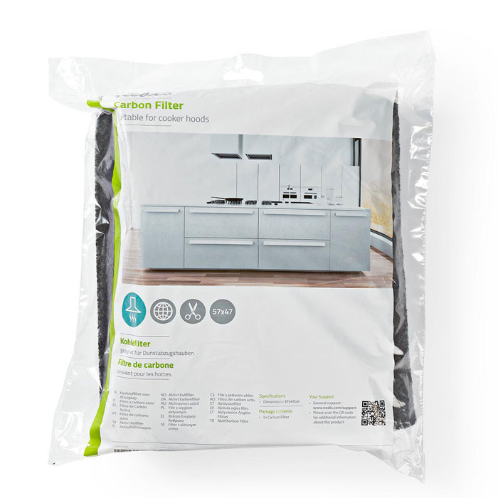 NEDIS CHFI112CA Cooker Hood Carbon Filter 57 cm x 47 cm (Φίλτρο άνθρακα για απορροφητήρα 57 x 47c...) NEDIS CHFI112CA Cooker Hood Carbon Filter 57 cm x 47 cm (Φίλτρο άνθρακα για απορροφητήρα 57 x 47c...)