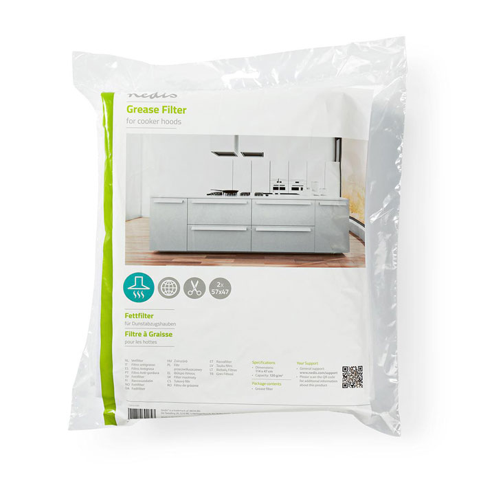 NEDIS CHFI111MI Cooker Hood Grease Filter 114 x 47 cm 100 g/m² (Φίλτρο για απορροφητήρα 114x47cm) NEDIS CHFI111MI Cooker Hood Grease Filter 114 x 47 cm 100 g/m² (Φίλτρο για απορροφητήρα 114x47cm)