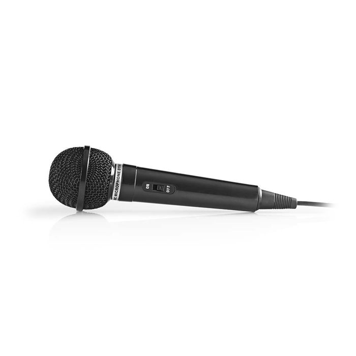 NEDIS MPWD01BK Wired Microphone -75 dB +/-3dB Sensitivity 80 Hz - 12 kHz 5.0m ( ,   5m)