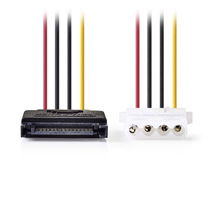 NEDIS CCGP73530VA015 Internal Power Cable SATA 15-pin Male - Molex Female 0.15m (Καλώδιο-αντάπτορας τροφοδοσίας SATA σε M...) NEDIS CCGP73530VA015 Internal Power Cable SATA 15-pin Male - Molex Female 0.15m (Καλώδιο-αντάπτορας τροφοδοσίας SATA σε M...)