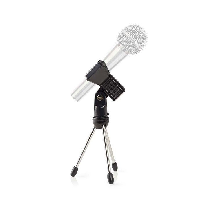 NEDIS MPST05BK Microphone Table Stand Max 0.8 kg Black Silver (Επιτραπέζιος τρίποδας μικροφώνου) NEDIS MPST05BK Microphone Table Stand Max 0.8 kg Black Silver (Επιτραπέζιος τρίποδας μικροφώνου)