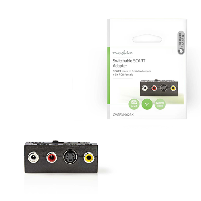 NEDIS CVGP31902BK Switchable SCART Adapter (Αντάπτορας Scart αρσ) NEDIS CVGP31902BK Switchable SCART Adapter (Αντάπτορας Scart αρσ)
