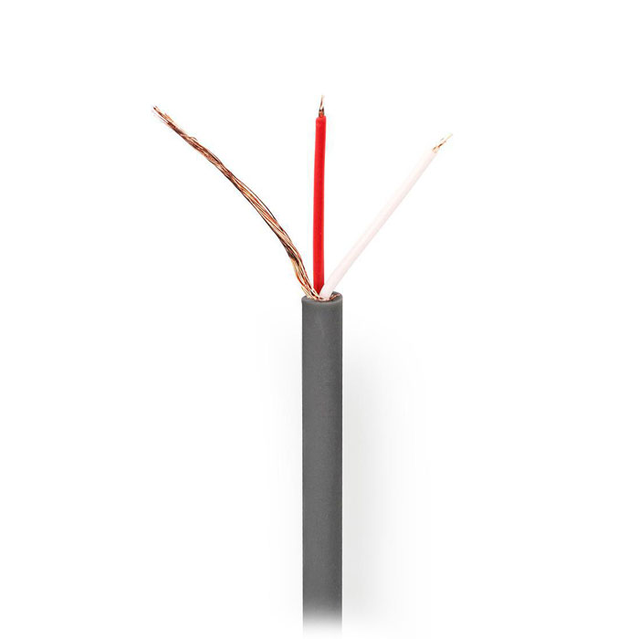 NEDIS COTR15011GY100 Microphone Cable 2x 0.125 mm² 100 m Reel Grey (Καλώδιο μικροφώνου 2x 0,125mm2 σε κουλού...) NEDIS COTR15011GY100 Microphone Cable 2x 0.125 mm² 100 m Reel Grey (Καλώδιο μικροφώνου 2x 0,125mm2 σε κουλού...)