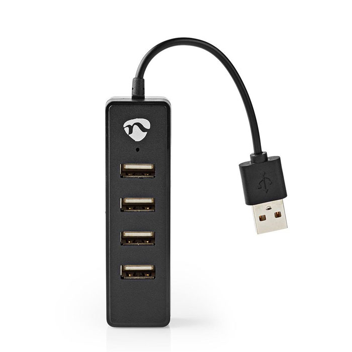 NEDIS UHUBU2420BK USB Hub 4-Port USB 2.0 Black (USB 20 Hub 4 θυρών, σε μαύρο χρώμα) NEDIS UHUBU2420BK USB Hub 4-Port USB 2.0 Black (USB 20 Hub 4 θυρών, σε μαύρο χρώμα)