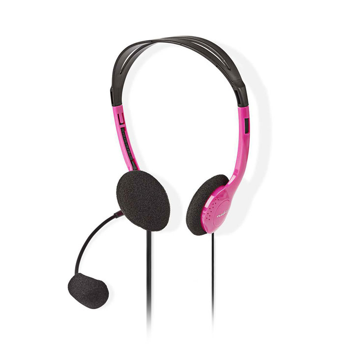 NEDIS CHST100PK PC Headset On-Ear 2x 3.5 mm Connectors 2.0 m Pink (Στερεοφωνικό on-ear headset, με σύνδεση ...) NEDIS CHST100PK PC Headset On-Ear 2x 3.5 mm Connectors 2.0 m Pink (Στερεοφωνικό on-ear headset, με σύνδεση ...)